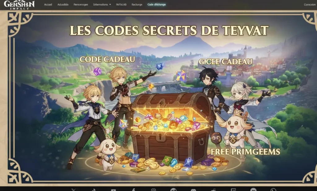 mise en avant code genshin impact