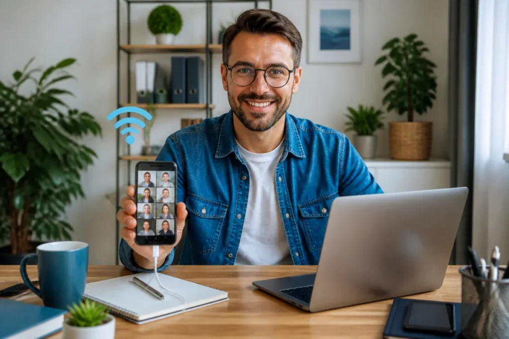 Choisir un forfait mobile pour télétravail avec smartphone en point d’accès et ordinateur portable sécurisé